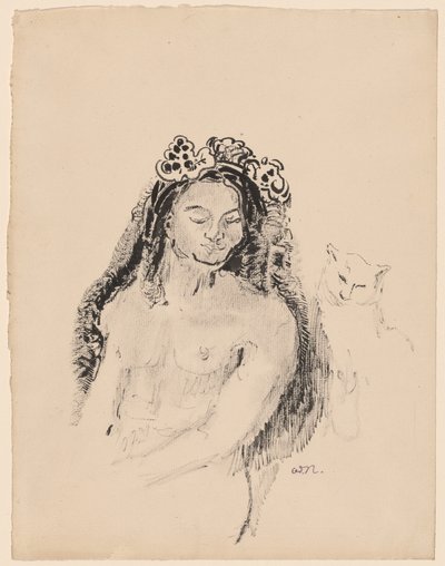 Dronningen af ​​Saba af Odilon Redon