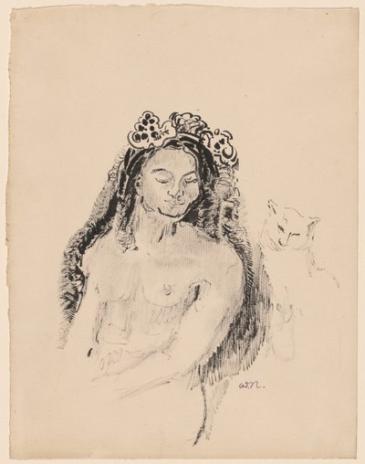 Dronningen af Saba af Odilon Redon