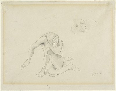 To groteske figurer af Odilon Redon