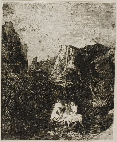 To smaa Ryttere af Odilon Redon