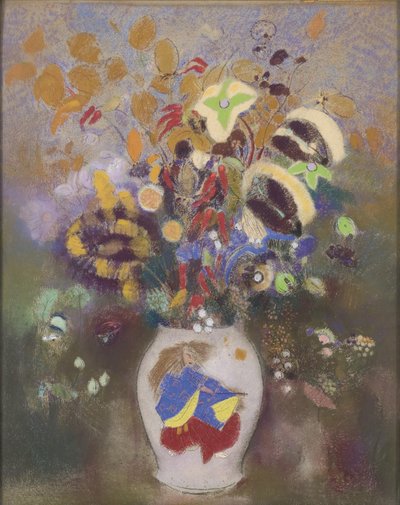 Japansk krigervase, 1905-1908 af Odilon Redon