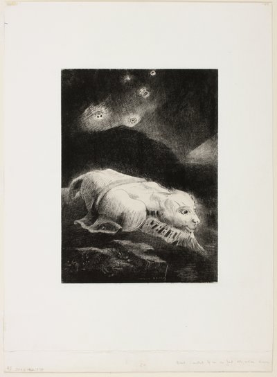 When Life Was Awakening in the Depths of Obscure Matter, plade 1 af 8 fra "Les Origines" af Odilon Redon