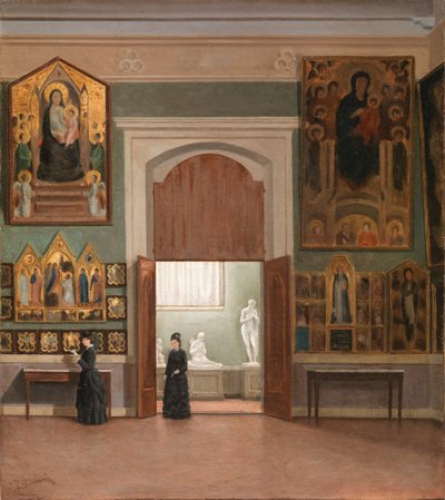 På Accademia-galleriet af Odoardo Borrani af Odoardo Borrani