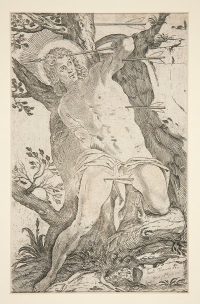 Sankt Sebastian af Odoardo Fialetti