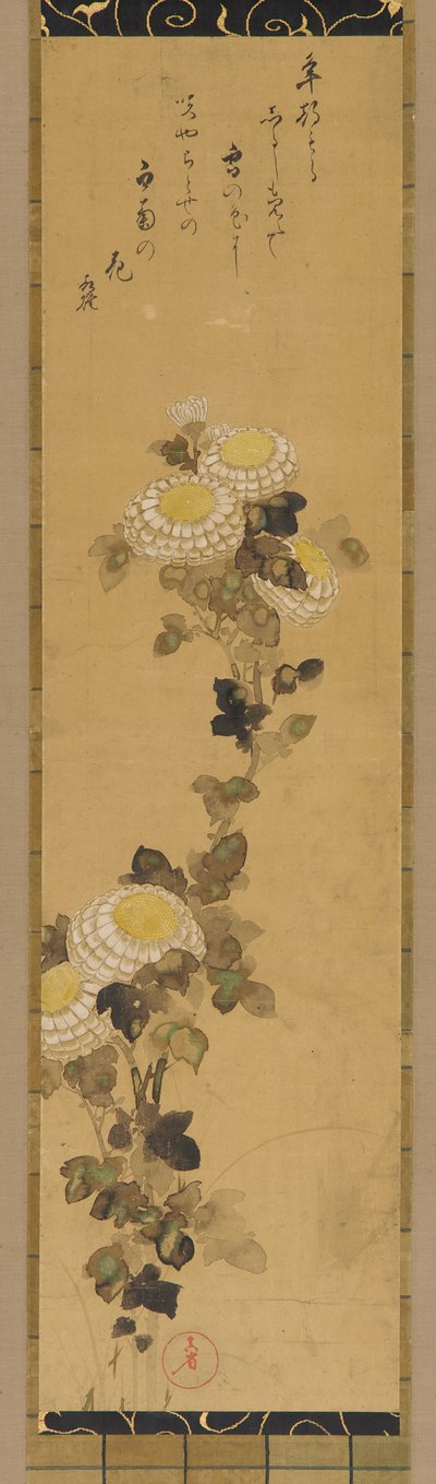 Krysantemum, 18.-19. århundrede. af Ogata Kenzan