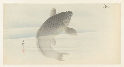 karper og flue af Ohara Koson