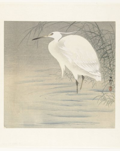 Lille Egret af Ohara Koson