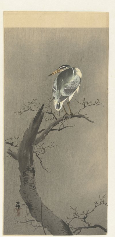kvaksalver på tak af Ohara Koson