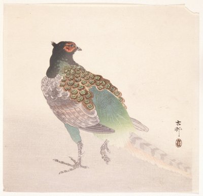 Fasan (træblok i farver) af Ohara Koson