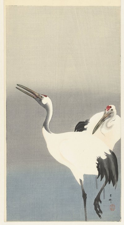 To kraner af Ohara Koson