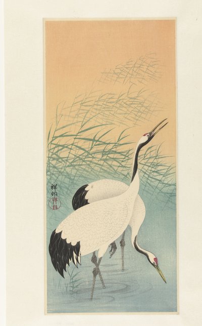 To kraner af Ohara Koson