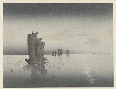 fiskerbåde af Ohara Koson