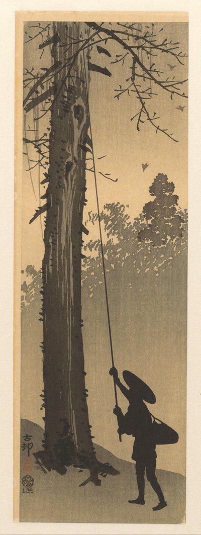 fuglerede røver af Ohara Koson