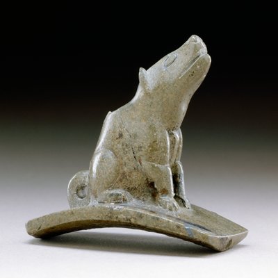Coyote platform rør, 200 BC-100 AD (pipestone) af Ohio Hopewell culture