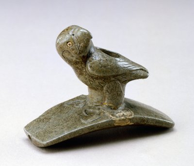 Falcon billedrør, 200 f.Kr.-100 e.Kr. (pibesten og flodperle) af Ohio Hopewell culture