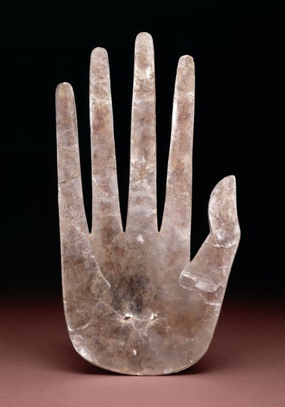 Håndformet udskæring, 200 BC-400 AD (glimmer) af Ohio Hopewell culture