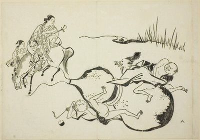 An Impossible Feat af Imaginary Men, no. 8 fra en serie på 12 tryk af Okumura Masanobu