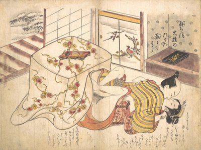 Soveværelsesscene, ca. 1739., ca. 1739. af Okumura Masanobu