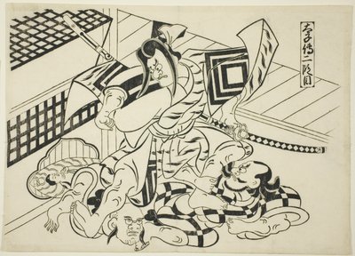 Legend of Taishi, Scene 2 (Taishiden nidanme), fra serien "Famous Scenes from Japanese Puppet Plays (Yamato irotake)" af Okumura Masanobu
