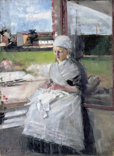 Breton Girl, 1889 olie på lærred af Olga Boznanska