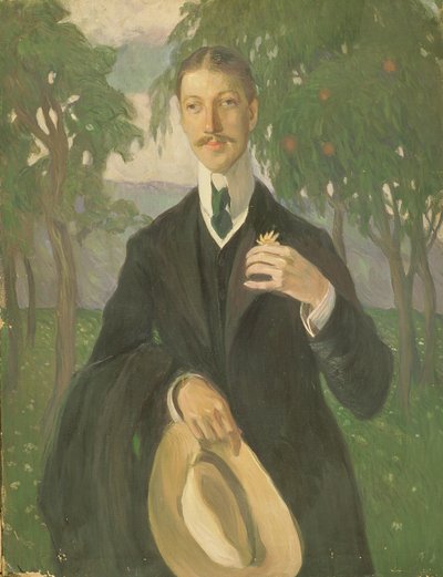 Portræt af Nikolay Gumilyev (1886-1921) 1909 (olie på lærred) af Olga Lyudvigovna Della Vos Kardovskaya
