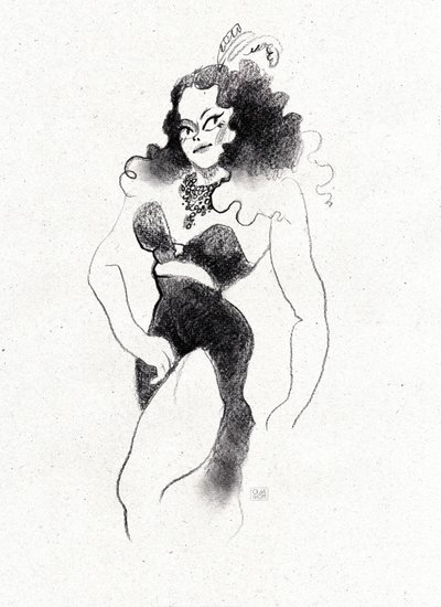 Retro-burlesque-diva af Olga Skomorokhova