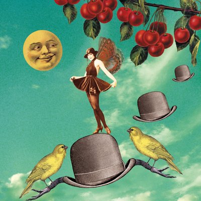 Flapper, 2014, (digital collage) af Olga Snell