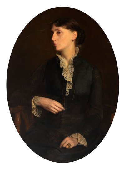 Portræt af Fidelia Bridges af Oliver Ingraham Lay