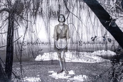 Antimateria, 2022 (blandede medier på lærred) af Olivia Gozzano