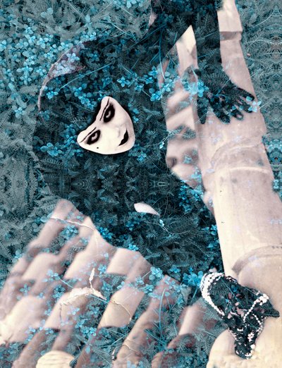 Blue thief, 2023 (digital mixed media) af Olivia Gozzano