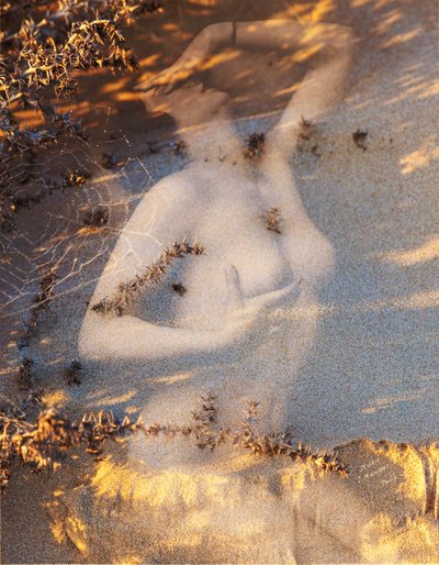 Nudo su sabbia, 2019 (digital mixed media) af Olivia Gozzano