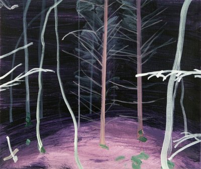 Schwarzwald 6,2017 (akryl på lærred) af Olivier Morel