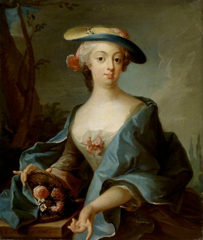 Portræt af en dame af Olof Arenius