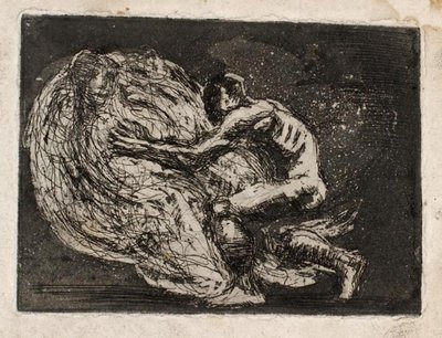 Ixion som omfavner skyen af Oluf Hartmann