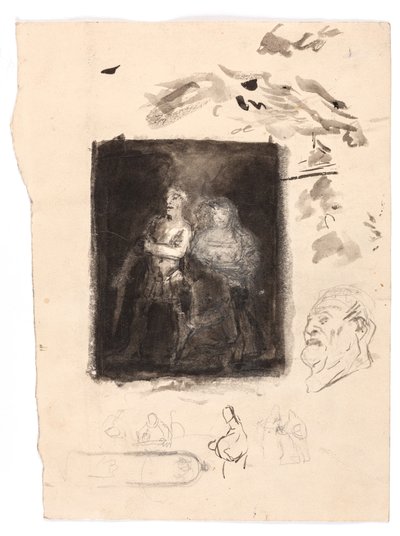 Studie til "Diogenes" af Oluf Hartmann