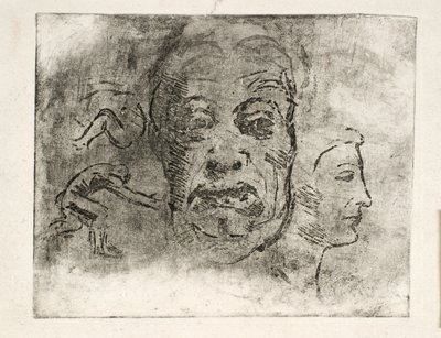 Studieark af Oluf Hartmann