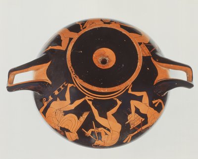 Attic rødfigur kylix, 500-450 f.Kr. (keramik) af Onesimos Painter