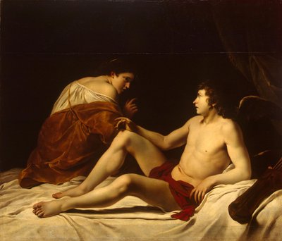 Amor og Psyke af Orazio Gentileschi