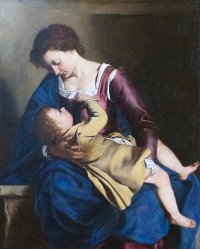 Jomfru Maria og barn af Orazio Gentileschi