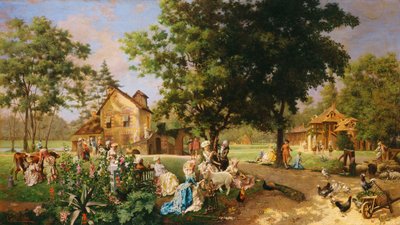 Marie Antoinettes Hamlet i Versailles af Oreste Cortazzo
