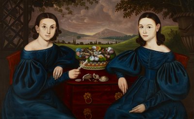 Ann og Eliza Dusenberry, 1838 af Orlando I. Bears