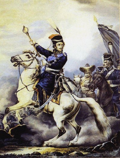 Greve Matvei Ivanovich Platov 1757-1818 af Orlowski