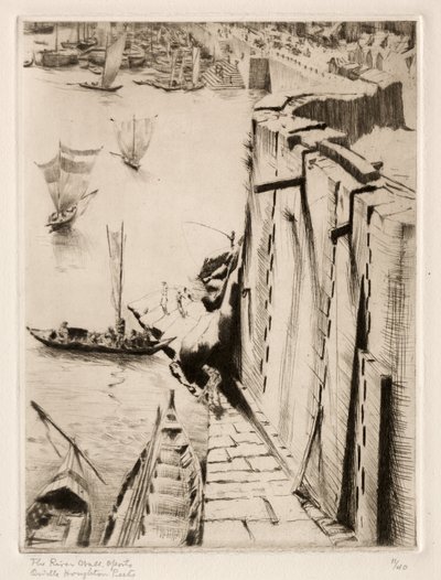 River Wall, Porto af Orville Houghton Peets
