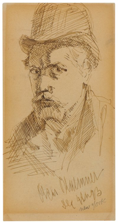 Selvportræt af Oscar Florianus Bluemner