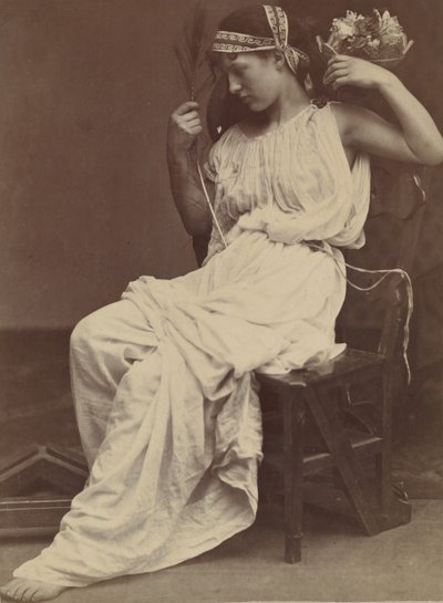Flora overvejer forfængelighed, 1860. af Oscar Gustav Rejlander