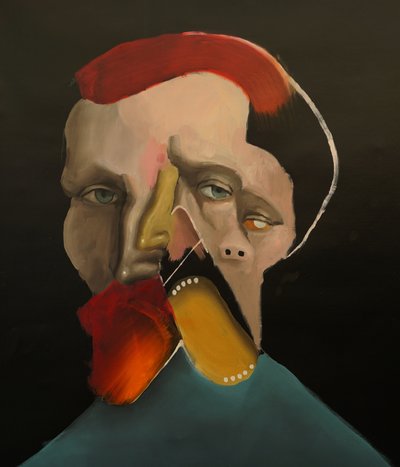 Another Vincent, 2022 (olie og akryl på lærred) af Oscar Nin