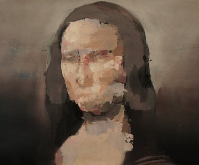 Mona Lisa, 2020 (akryl på lærred) af Oscar Nin