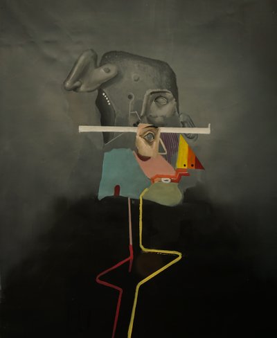 Silly, 2021-2014 (olie på linned) af Oscar Nin