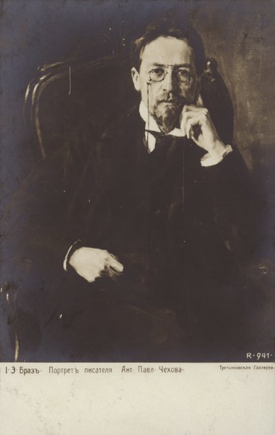 Anton Tjekhov, russisk novelleforfatter og dramatiker af Osip Emmanuilovich Braz