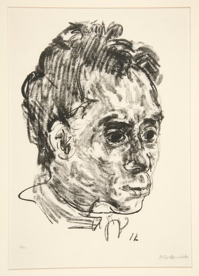 Portræt af Walter Hasenclever af Oskar Kokoschka